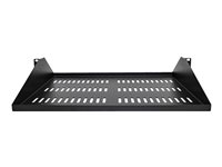 StarTech.com Étagère Rack 19 pouces 2U - Plateau Rackable Universel Ventilé - Étagère Cantilever Baie de Brassage 19" - Rangement Rack - Max 91kg - Profondeur 35cm (14") - Noir (SHELF-2U-14-CENTER-V) - Étagère pour rack - noir - 2U - 19" SHELF-2U-14-CENTER-V
