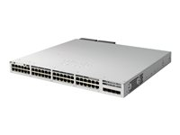 Cisco Catalyst 9300L - Network Essentials - commutateur - C3 - Géré - 48 x 10/100/1000 (PoE+) + 4 x 1 Gigabit Ethernet SFP+ - Montable sur rack - PoE+ (890 W) - avec 1 an Network Essentials C9300L-48PF-4G-E