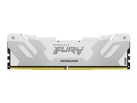 Kingston FURY Renegade - DDR5 - module - 16 Go - DIMM 288 broches - 8000 MHz / PC5-64000 - CL38 - 1.45 V - mémoire sans tampon - on-die ECC - blanc et argent KF580C38RW-16