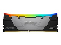 Kingston FURY Renegade RGB - DDR4 - kit - 32 Go: 2 x 16 Go - DIMM 288 broches - 3200 MHz / PC4-25600 - CL16 - 1.35 V - mémoire sans tampon - non ECC - noir KF432C16RB12AK2/32